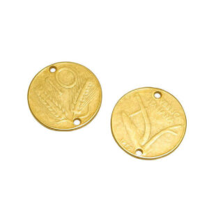Distanziatori in Zama Monete 10Lire Silver 22mm (DSZM170-O)