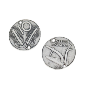 Distanziatori in Zama Monete 10Lire Silver 22mm (DSZM170-S)