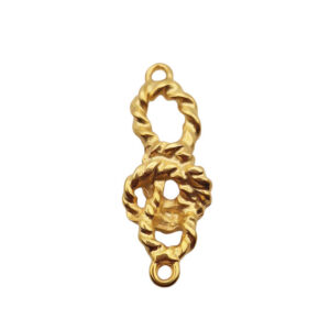 Distanziatori in Zama Nodo in Oro 12x30mm (DSZM342-O)