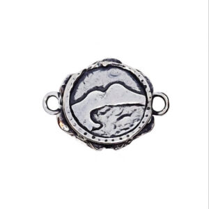 Distanziatori in Zama Stile Napoli Tamburelli Raffigurante il Vesuvio 16mm (DSZM182-O)