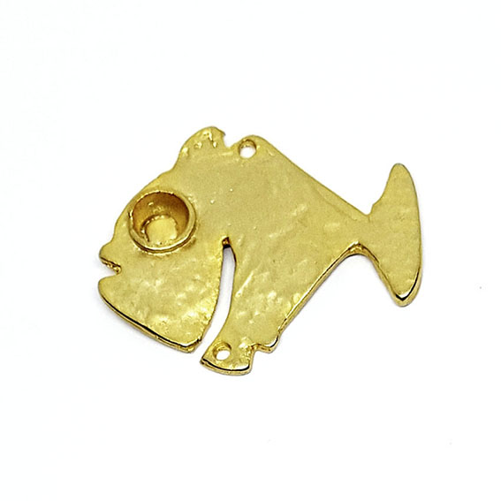 Distanziatori in Zama Pesce Oro 30x37mm (DSZM166-O)