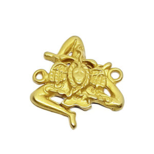 Distanziatori in Zama Trinacria su base Oro con Asole Orizzontali 20x27mm (DSZM43-OR)