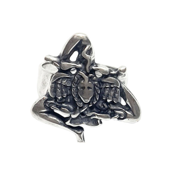 Anelli in Zama Trinacria Base Silver Regolabile (ANZM015-SV)